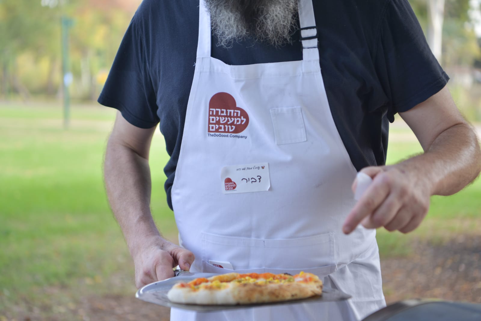 פיצה עם חניכי בית אקשטיין בטבע