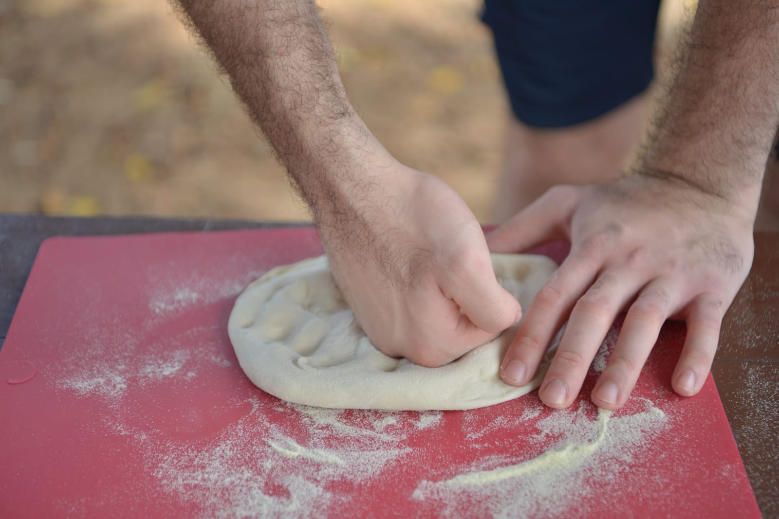 פיצה עם חניכי בית אקשטיין בטבע