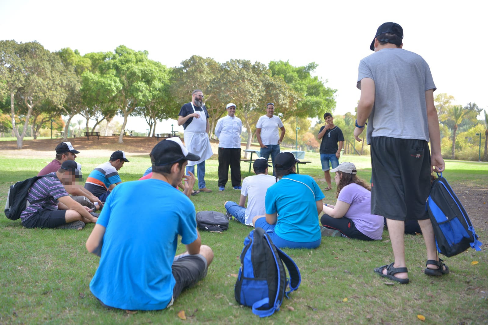 פיצה עם חניכי בית אקשטיין בטבע