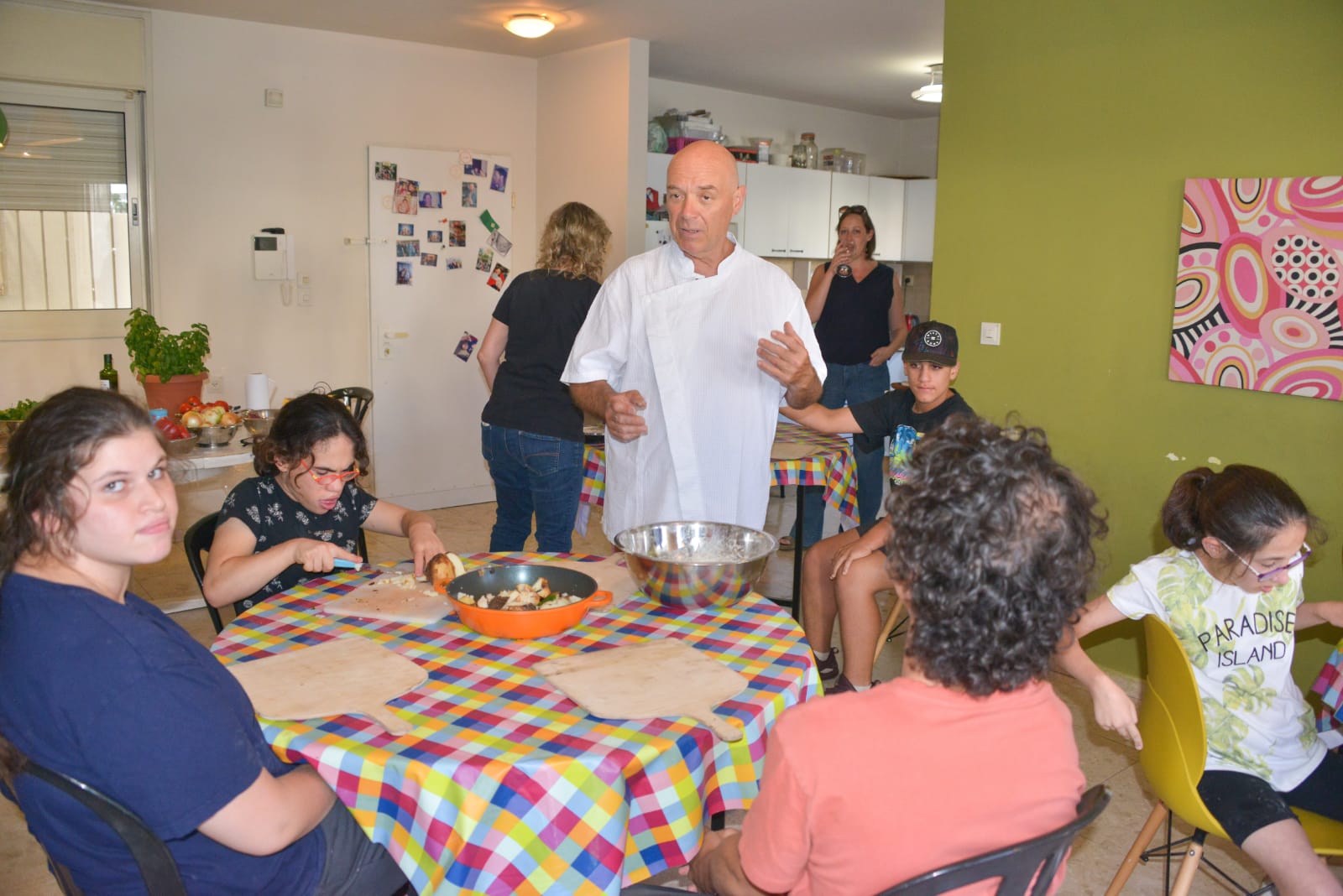 ילדי פרוייקט כפתור והשף צחי בוקששתר