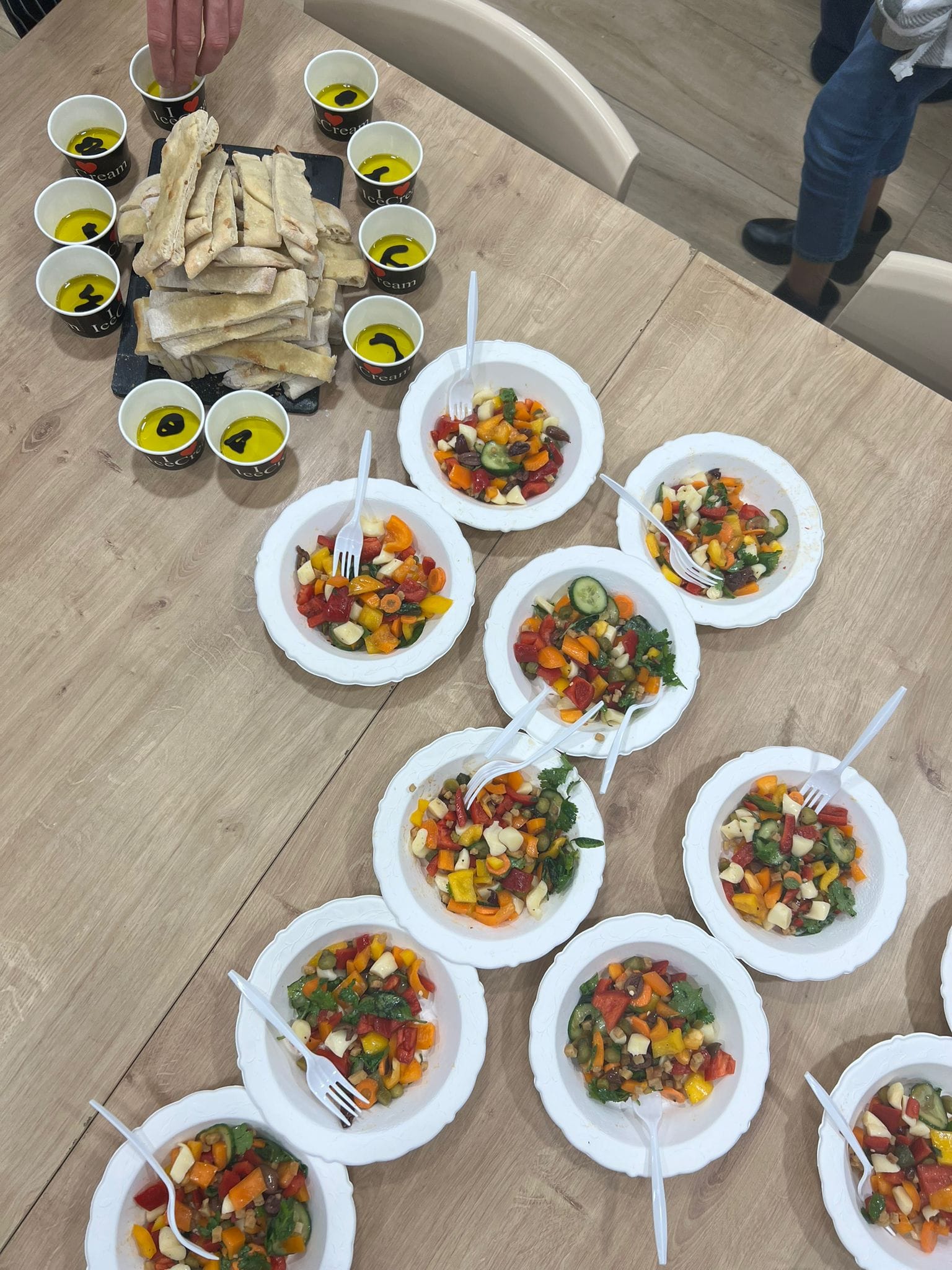 ארוחה איטלקית במחלקת הנוער בנס ציונה